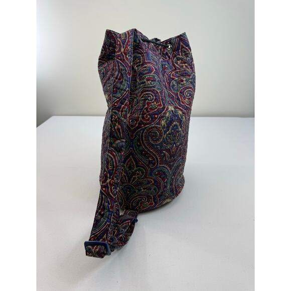 Vintage Vera Bradley Medallion 1995 Large Drawstring Backpack main image 5